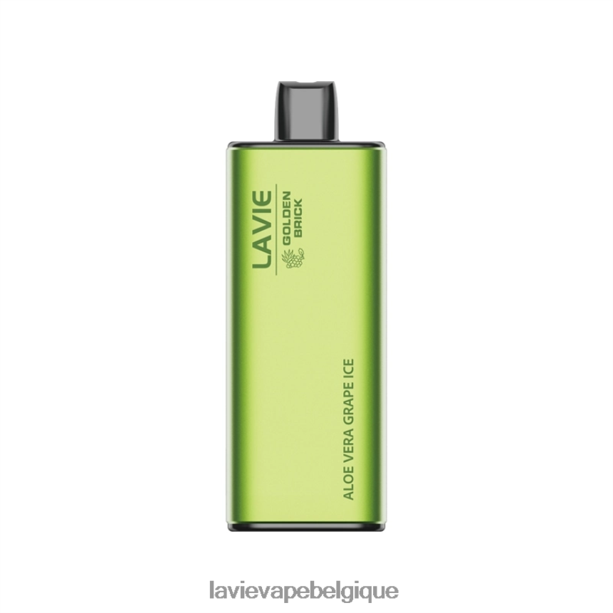 46406851 Lavie Vape Prix | glace au raisin à l'aloe vera LAVIE GOLDEN BRICK 10000 bouffées